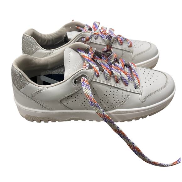NEW P448 Mason Women's Low Top Sneaker Beige Glitterfine, size 10.5 - Picture 6 of 9
